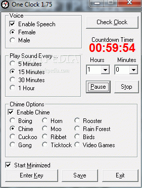 One Clock Serial Number Full Version