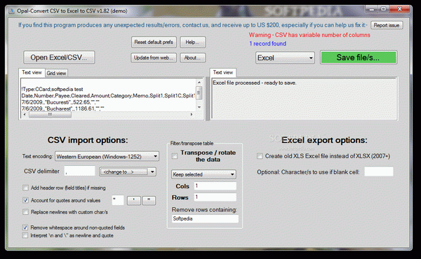Opal-Convert CSV to Excel to CSV Crack + Serial Key Download 2023