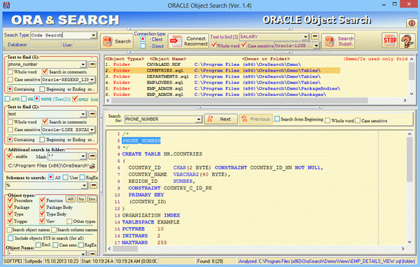 ORACLE Object Search Crack + Serial Key Updated