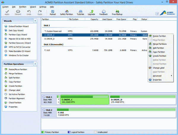 AOMEI Partition Assistant Standard Edition Crack + Serial Number Updated