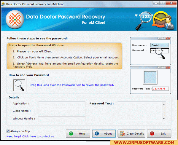 Password Recovery Software For eM Client Crack + License Key (Updated)