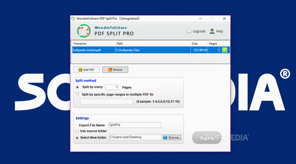 WonderfulShare PDF Split Pro Keygen Full Version