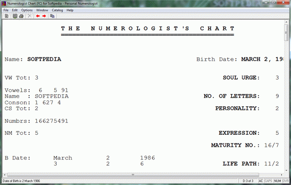 Personal Numerologist Serial Number Full Version