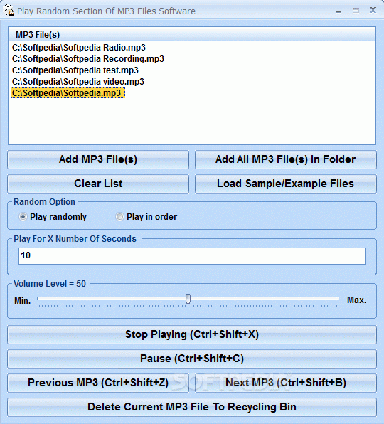 Play Random Section Of MP3 Files Software Crack Plus Activation Code