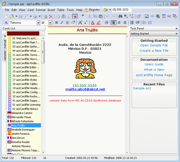 Portable Azz Cardfile Crack + Activator Updated