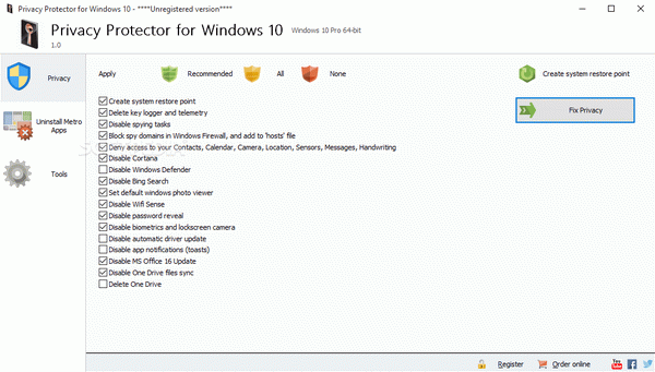 Privacy Protector for Windows 10 Activator Full Version