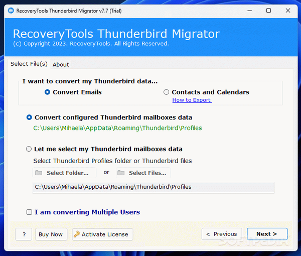 RecoveryTools Thunderbird Migrator Crack With Serial Number Latest