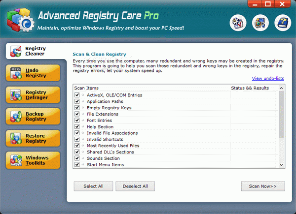 Advanced Registry Care Pro (formerly Advanced Registry Care) Crack + Serial Number Updated