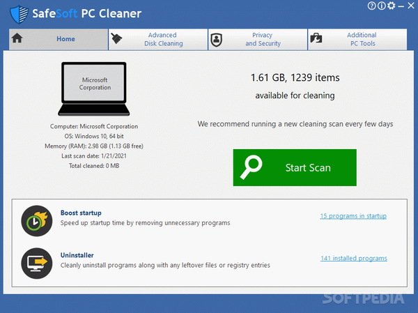 SafeSoft PC Cleaner Crack With Activator Latest 2024