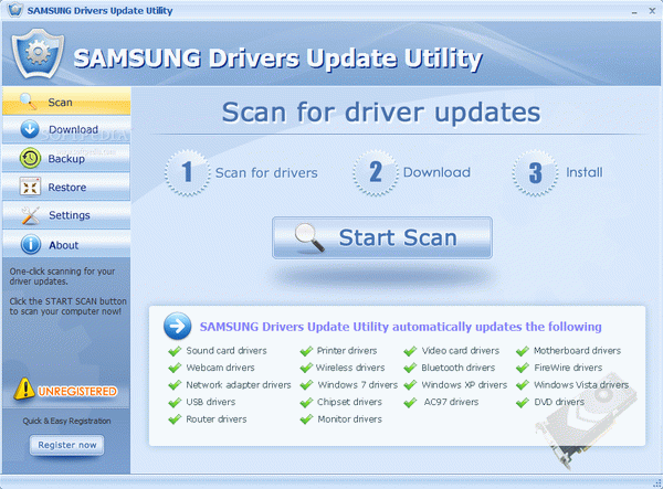 SAMSUNG Drivers Update Utility Crack + Serial Number (Updated)