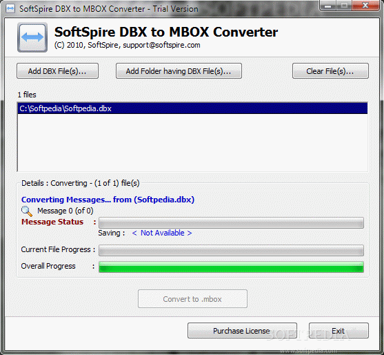 SoftSpire DBX to MBOX Converter Crack + Activator Updated