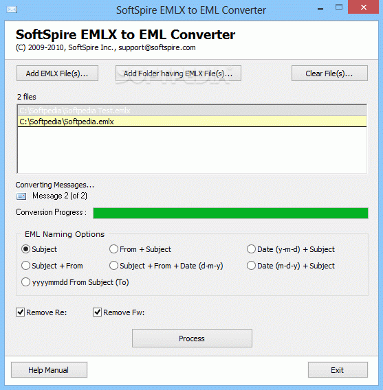 SoftSpire EMLX to EML Converter Crack + Serial Number Download