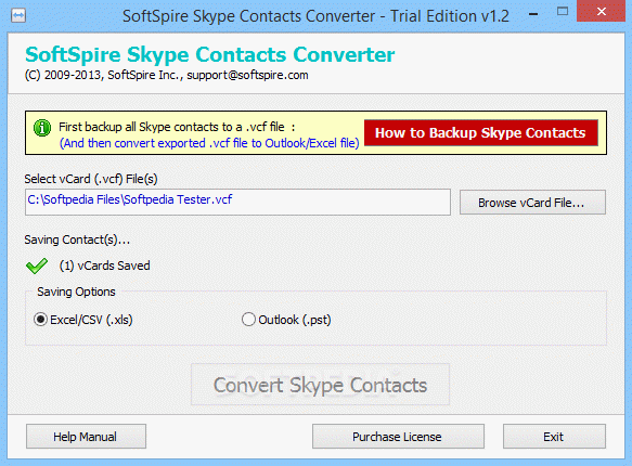SoftSpire Skype Contacts Converter Crack & Activation Code
