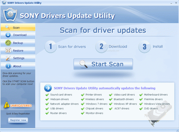 SONY Drivers Update Utility Crack With Activation Code
