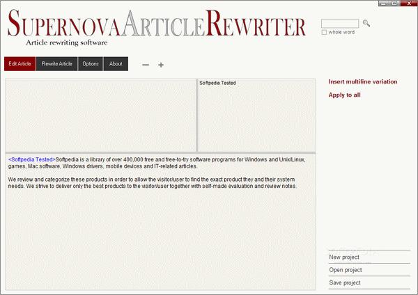 Supernova Article Rewriter Crack With Serial Number Latest 2024