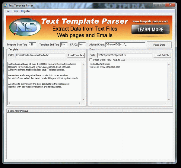 Text Template Parser Crack With Serial Number 2024