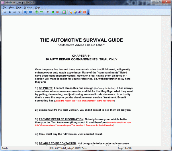 The Automotive Survival Guide Serial Key Full Version