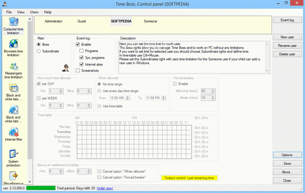instal the new version for windows Time Boss Pro 3.36.004