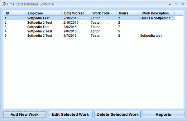 Time Card Database Software Crack With Activation Code
