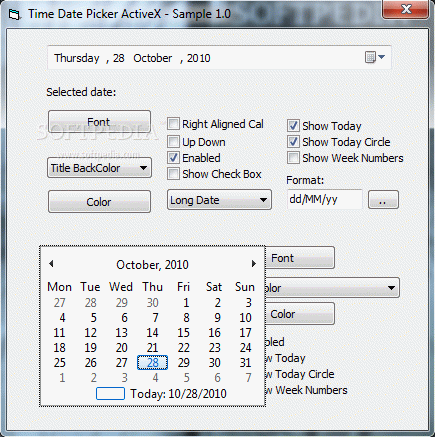 Time Date Picker ActiveX Crack + Serial Key