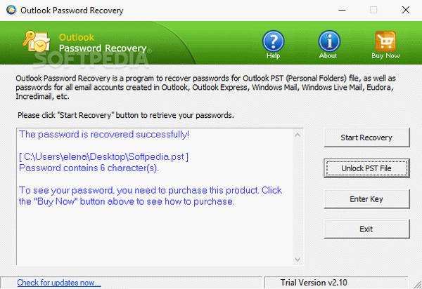 Outlook Password Recovery Crack + License Key Updated