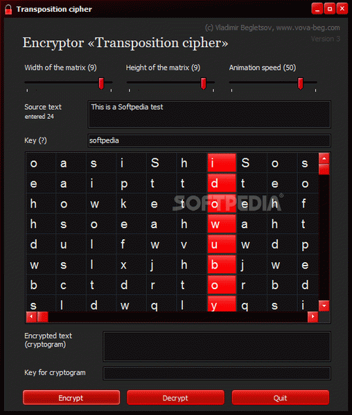 Transposition cipher Crack & Serial Number