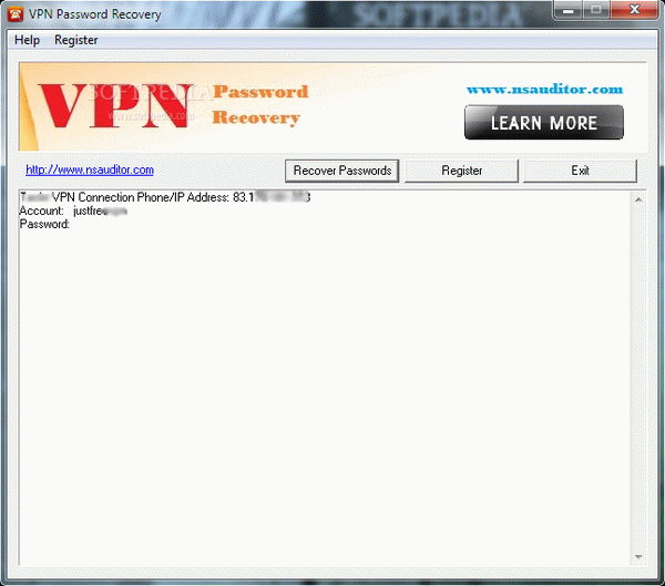 VPN Password Recovery Serial Number Full Version