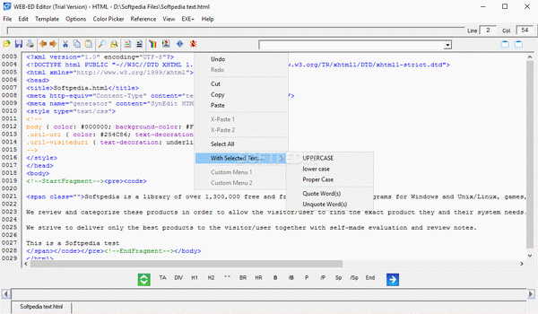 WEB-ED Webpage and Scripting Editor Crack With Serial Number 2024