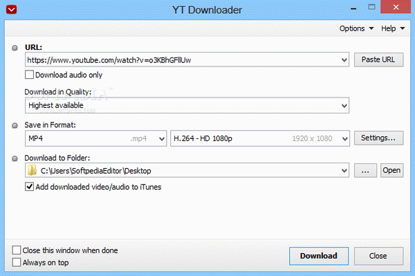 YT Downloader Crack + Serial Number