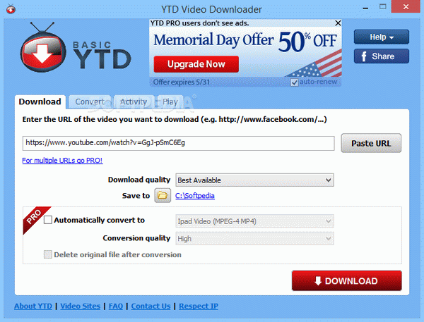 YTD Video Downloader Serial Number Full Version