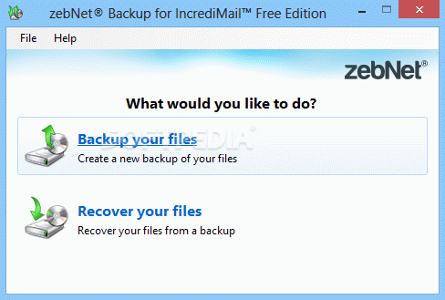zebNet Backup for IncrediMail Free Edition Crack With License Key Latest
